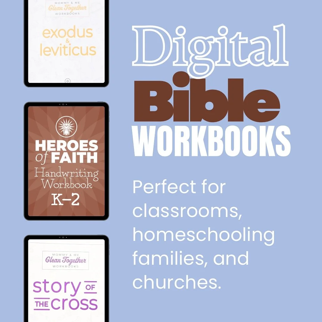 📖✨ Scripture-led. Comprehensive. Quality.
Our Digital License Workbooks make it easy to bring God&rsquo;s Word to life &mdash; at home, in the classroom, or at church.
Each download includes beautifully designed, Scripture-centered lessons you can p