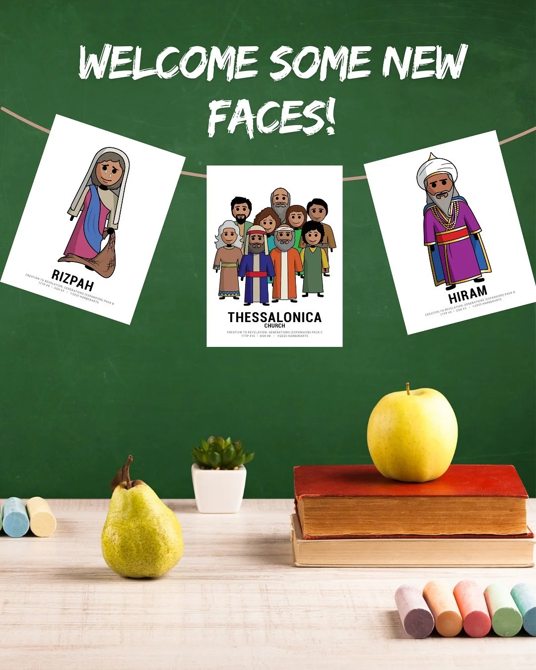 *ENTER GIVEAWAY* Details below👇
Use Generations Digital Licenses for games, Bible trivia, classroom decor, or quiet reflection moments. 

👨&zwj;👩&zwj;👧&zwj;👦Our new character illustrations launch adds 100 NEW unique characters to our Generations