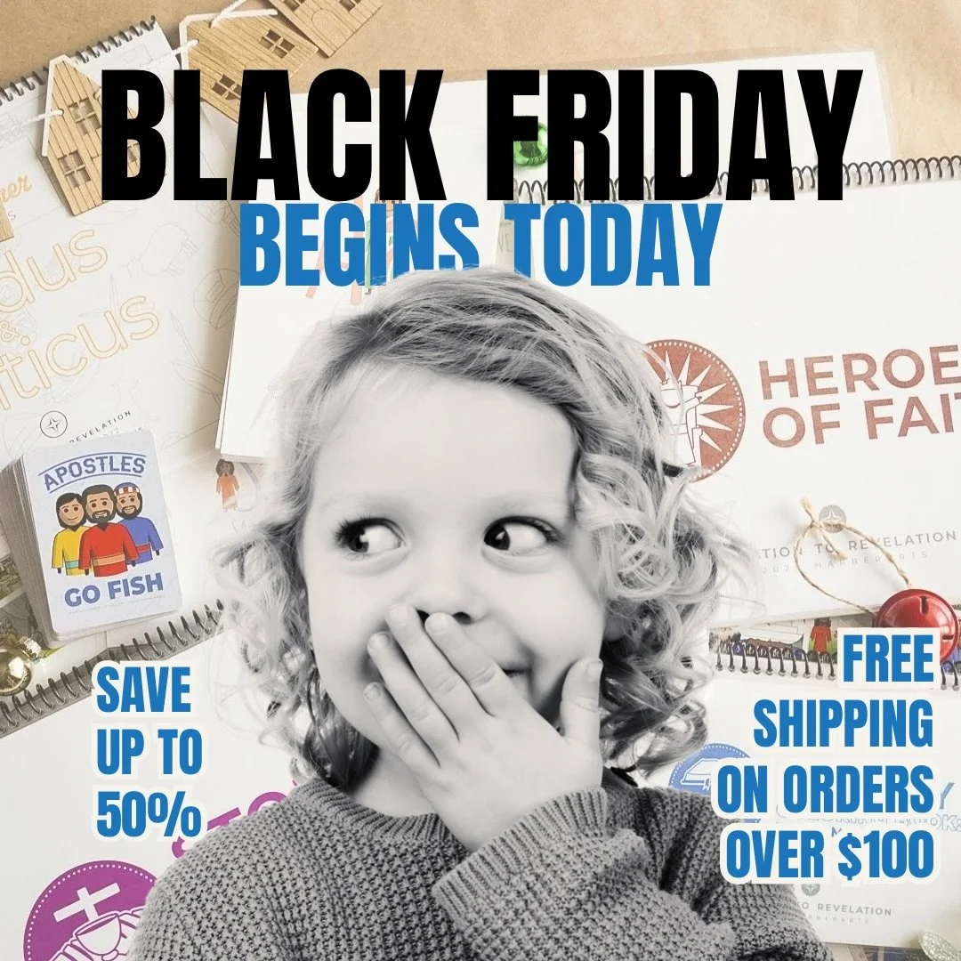 🔥 BLACK FRIDAY IS LIVE!
From now through Dec 1, enjoy our BIGGEST SALE OF THE YEAR on Scripture-centered resources that help families grow in faith.

Comment SAVE to get the link to these LOW prices and more meaningful, faith focused gifts for under