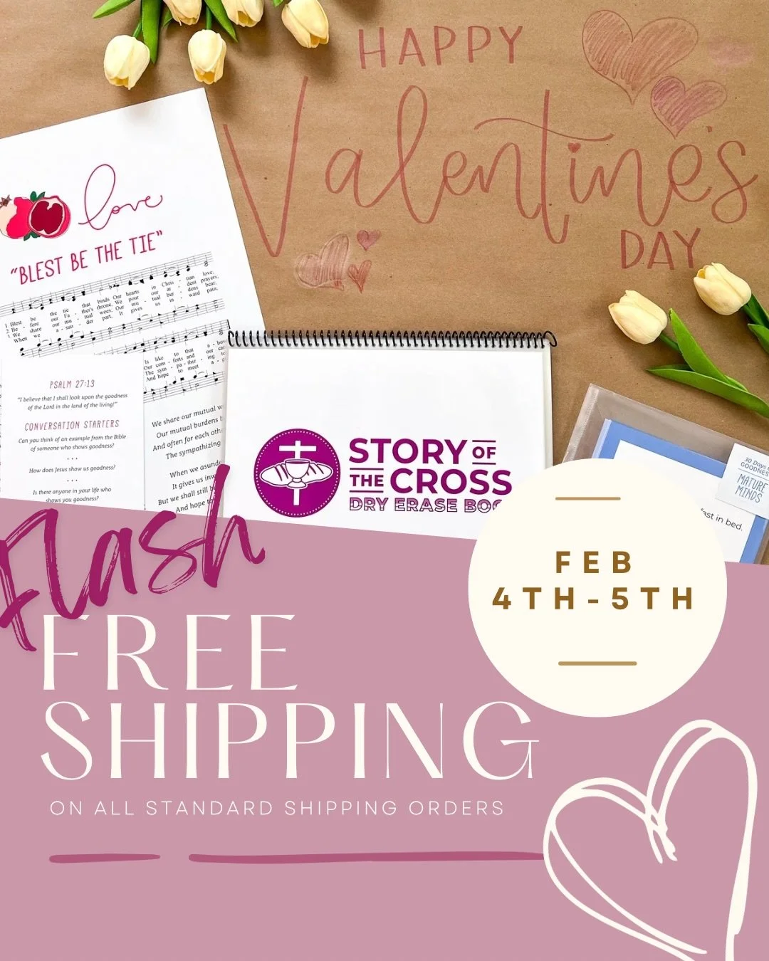 💕 Valentine&rsquo;s Flash FREE Shipping is LIVE! 💕
Looking for Valentine gifts that mean more than candy?
Creation to Revelation resources help children, grandchildren, and students grow in faith while having fun.
Perfect for:
❤️ Valentine baskets
