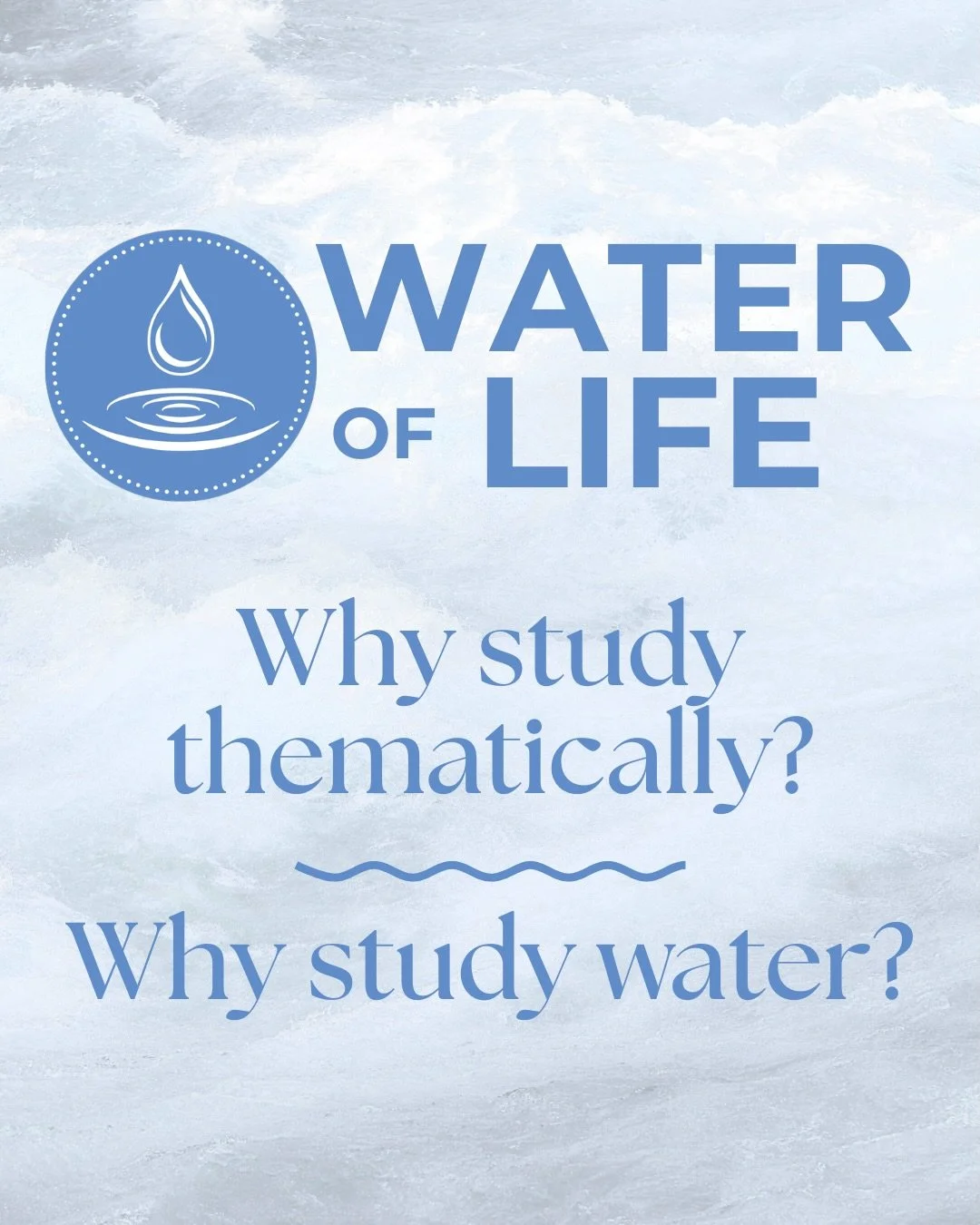 Dive Deep Into Water!

Studying Bible themes reveals spiritual threads woven through the tapestry of God&lsquo;s Word over time. Individually and collectively, these topics reveal the nature of God&mdash;or more accurately, God reveals Himself to us 
