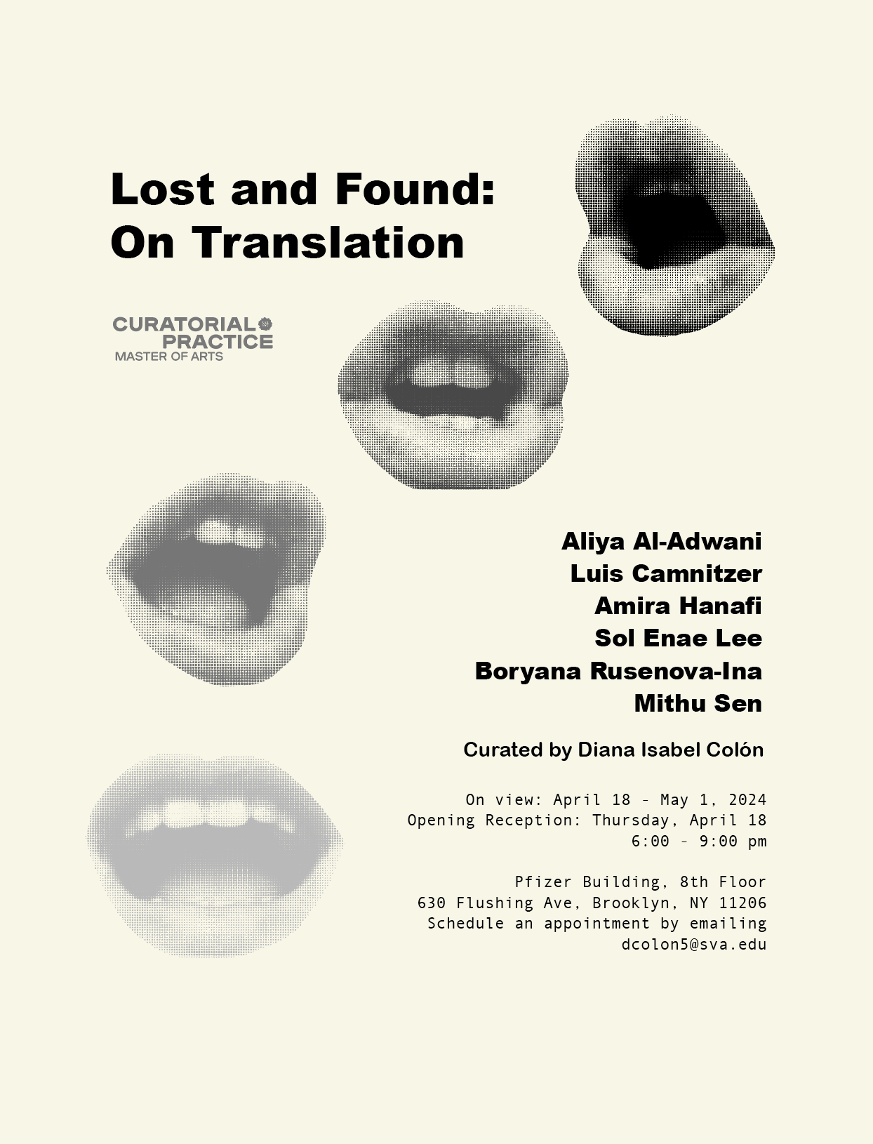 New work at SVA Curatorial Practice Program