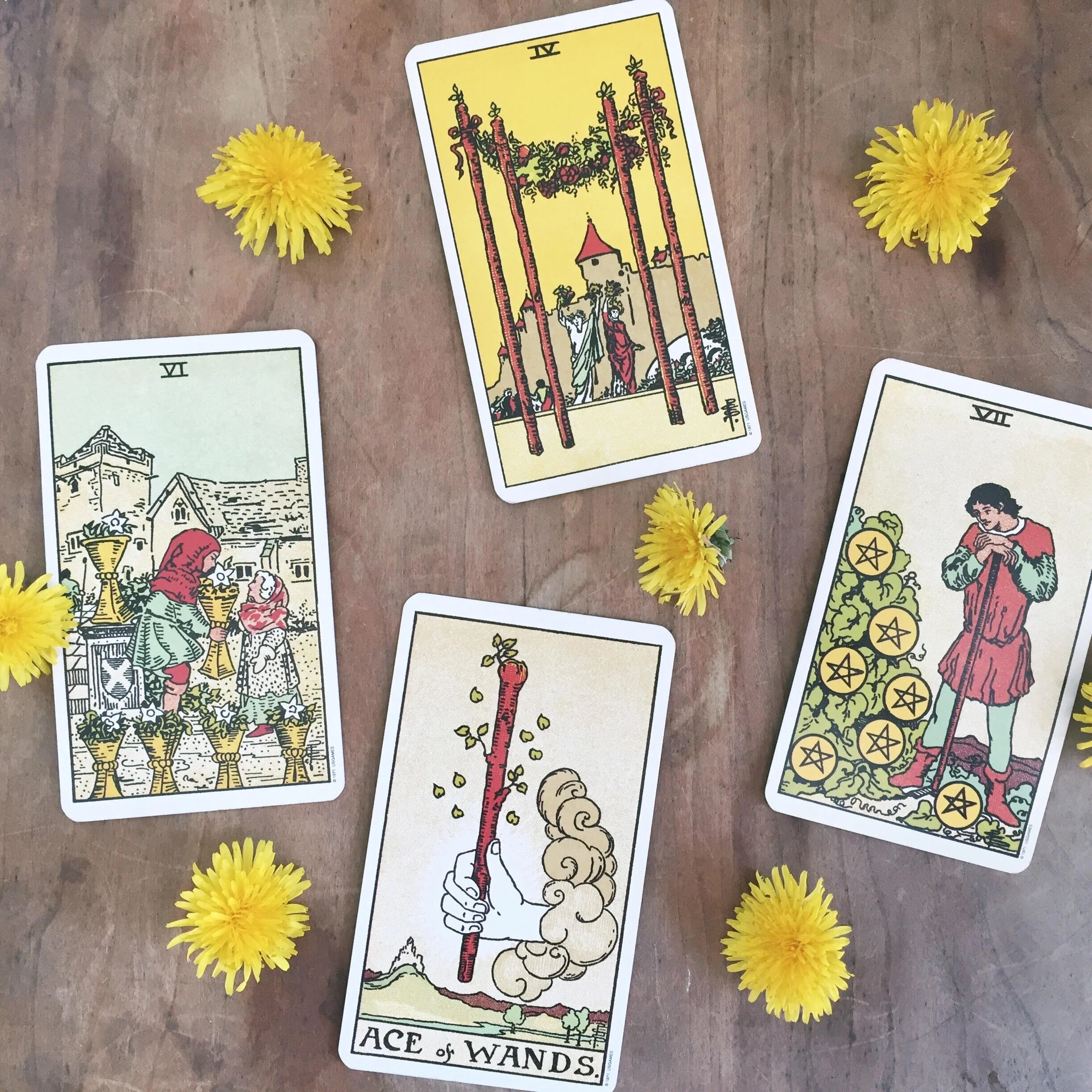 tarot cards for spring — incandescent tarot