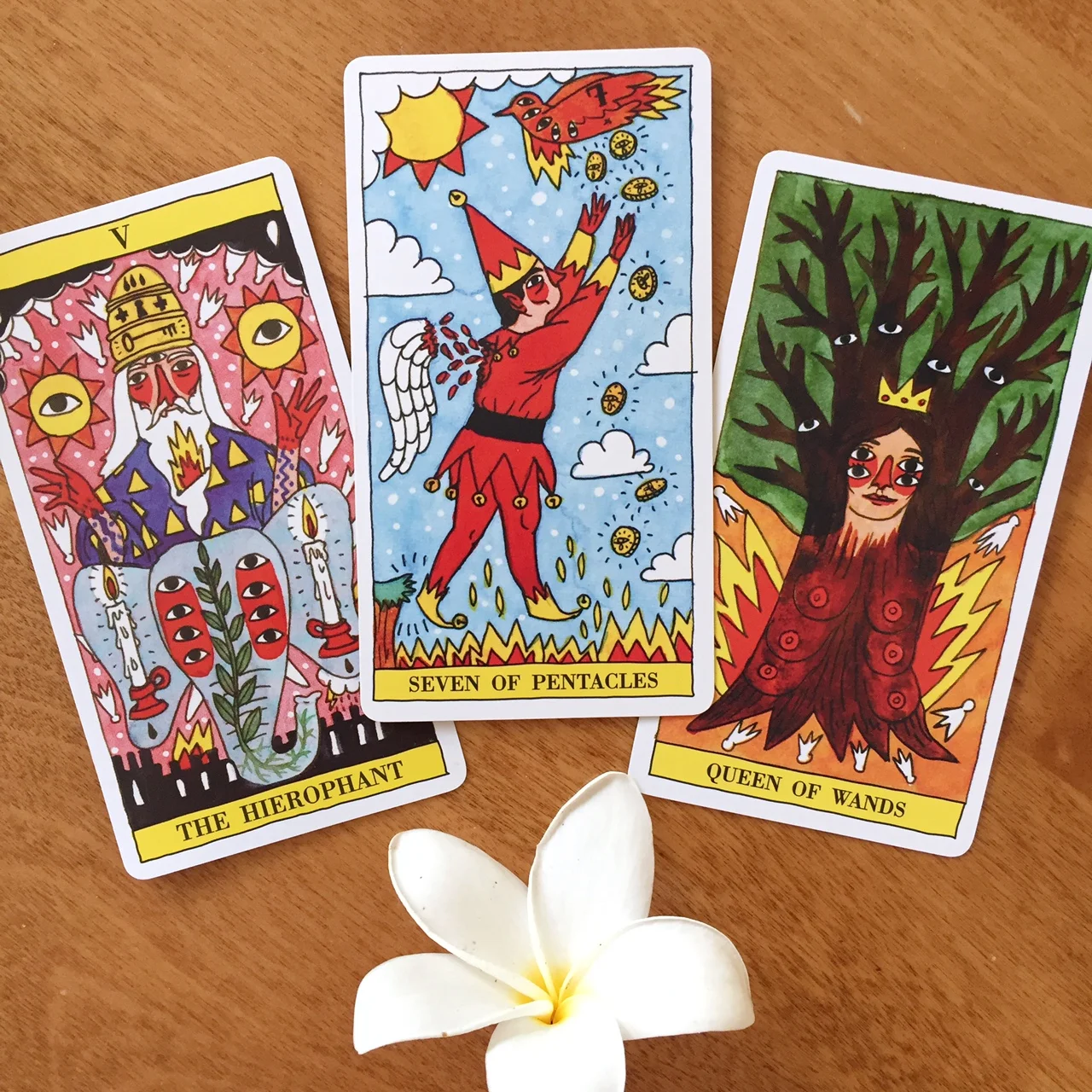 Tarot Reading Tarot del Fuego Three Card Vibrant