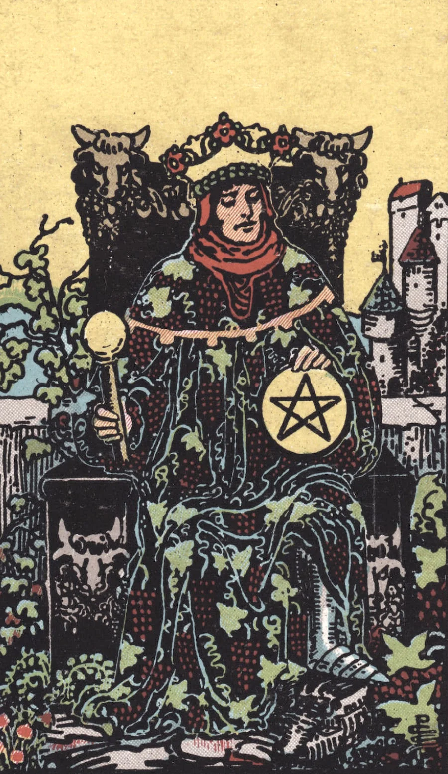 Rider Waite Smith King of Pentacles Tarot Card Meaning