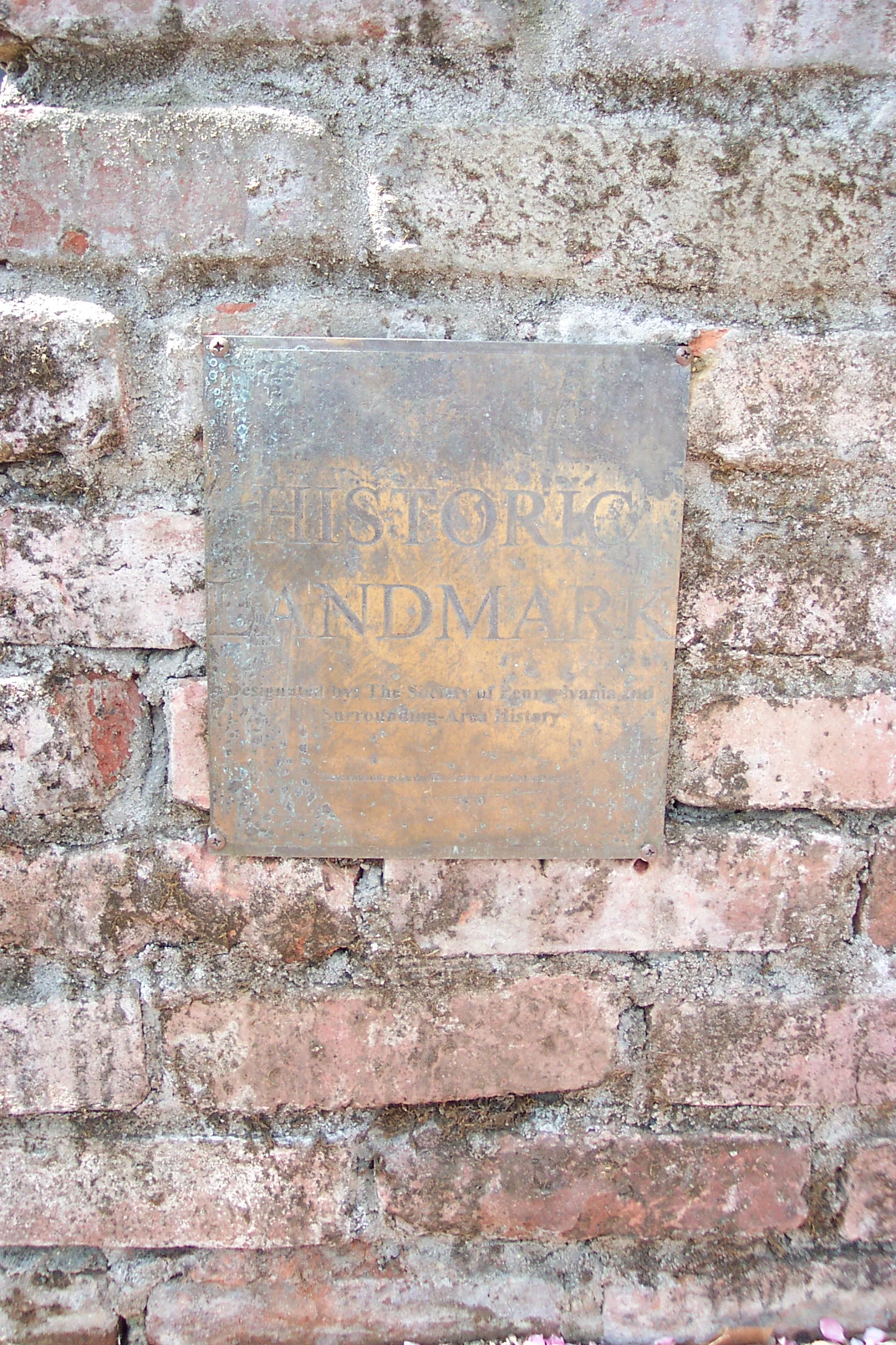 Manufacturing History - Historic Landmark Plaque, Ruination 
