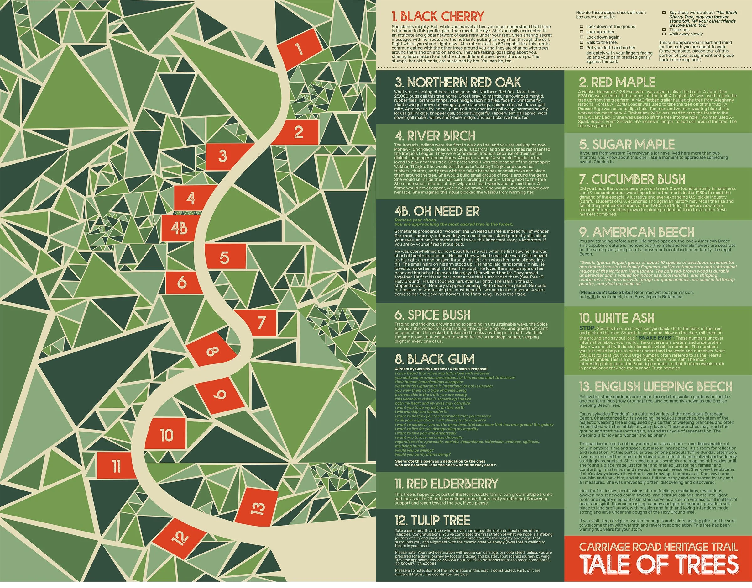 Carriage Road Trail Map - community intervention