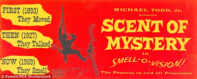 Original poster for the 1960 film Scent of Mystery, the first movie to incorporate the Smell-O-Vision technology 