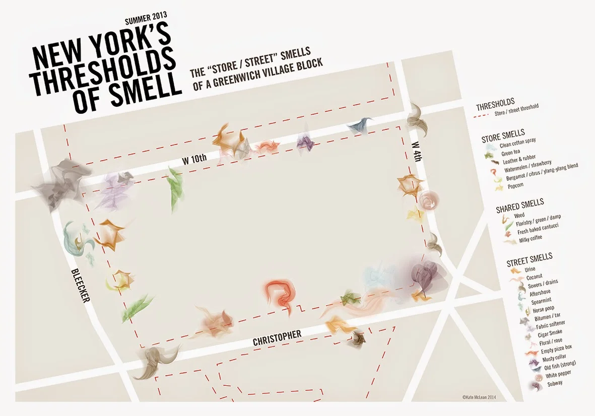 New York's Thresholds of Smell. Kate McLean. (2013)