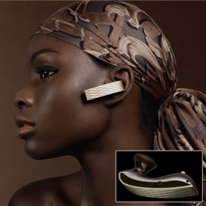 Jawbone Bluetooth headset produced in partnership with Jawbone wearable technology company.