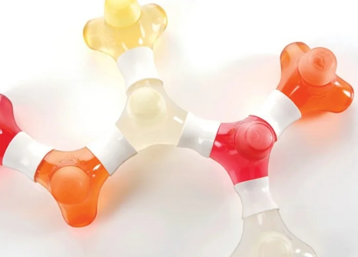 Symmetrical multi-directional Y bottle made with and extrusion of blow molded from Eastman's Eastar™ copolyester.