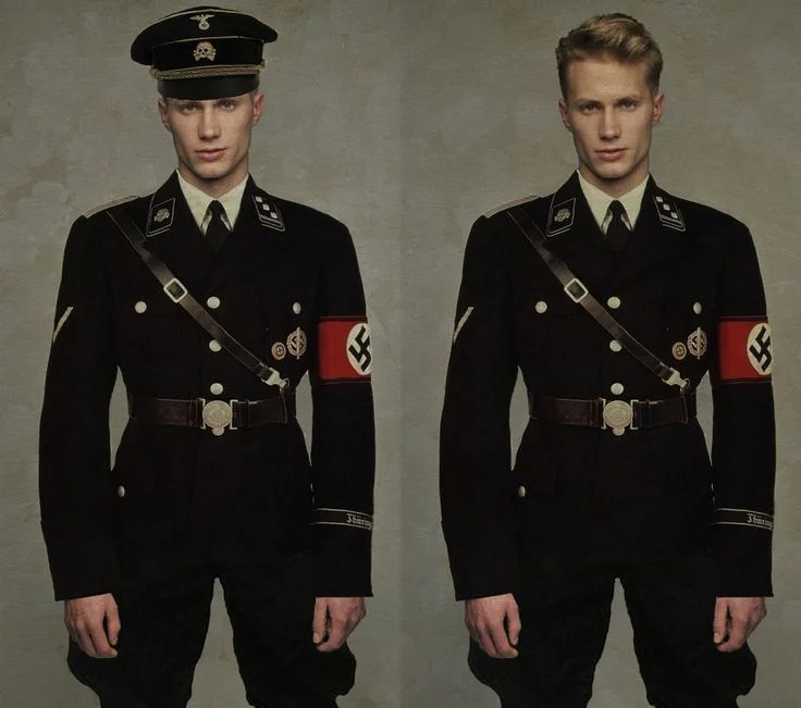 Uniform design for the higher ranking SS officers of the Nazi Party - Hugo Boss.