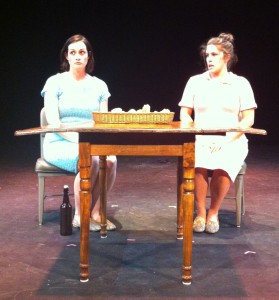 Diana Small and Heather Ostberg Johnson perform in Mad and a Goat . 