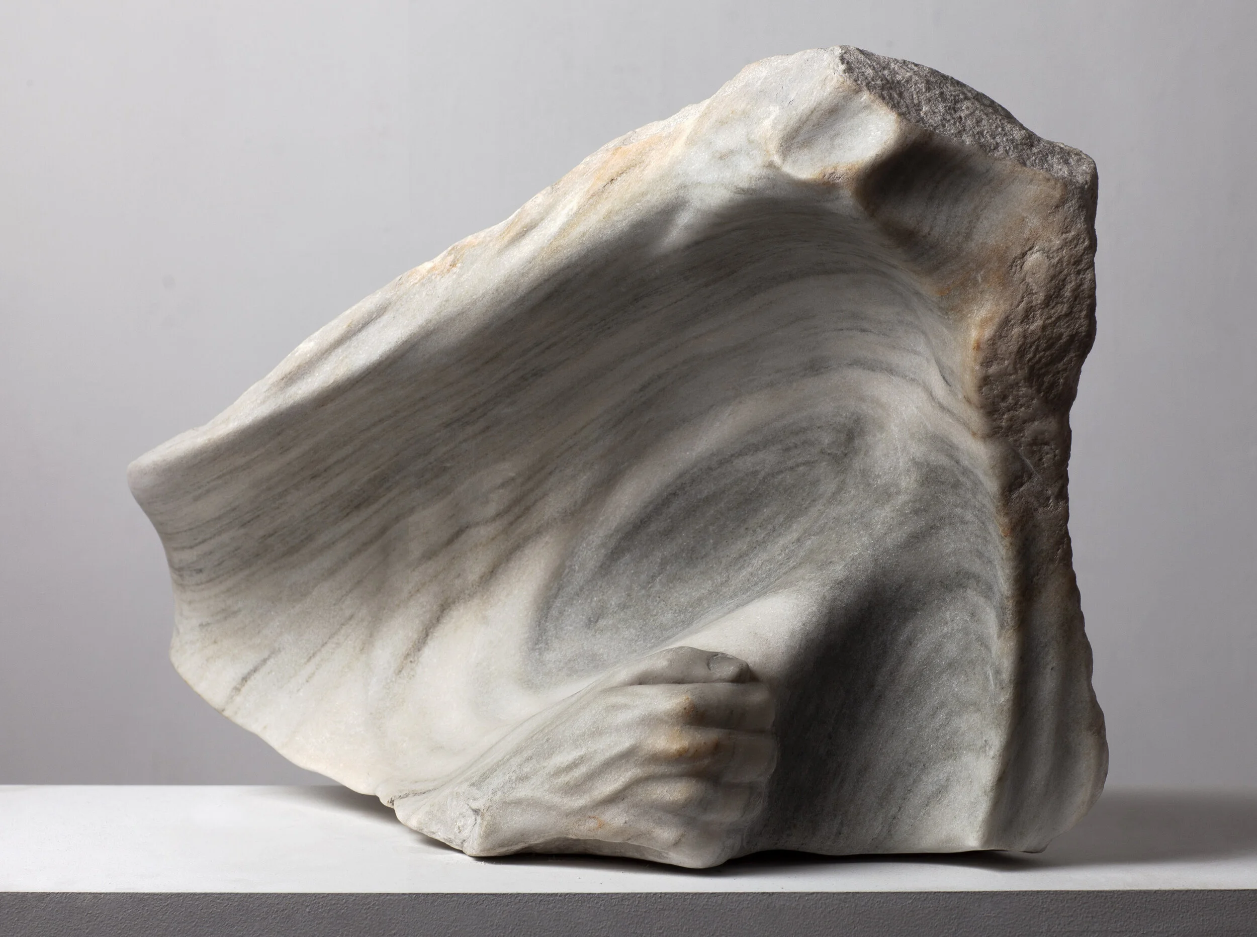 MOUNTAIN  - 18 x 22 x 12” - SCULPTURE: CARVED VERMONT MARBLE - 2019-20