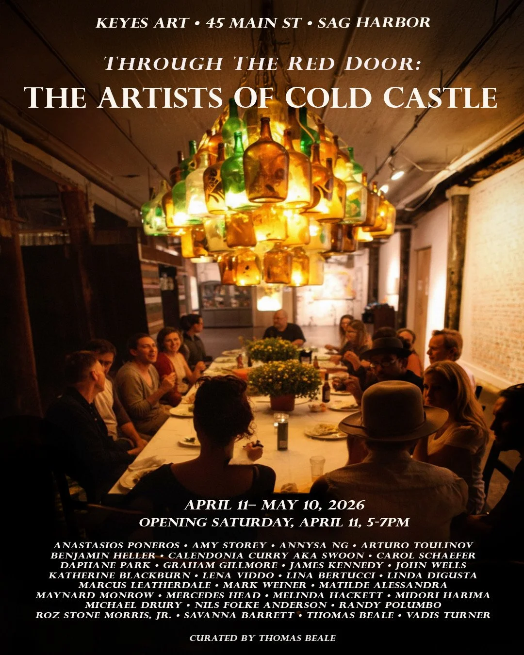   THROUGH THE RED DOOR: THE ARTISTS OF COLD CASTLE  - APRIL 11 - MAY 12, 2026 – AT KEYS ART, 45 MAIN ST, SAG HARBOR, NY —  OPENING RECEPTION - SAT, APRIL 11TH 5-7PM  