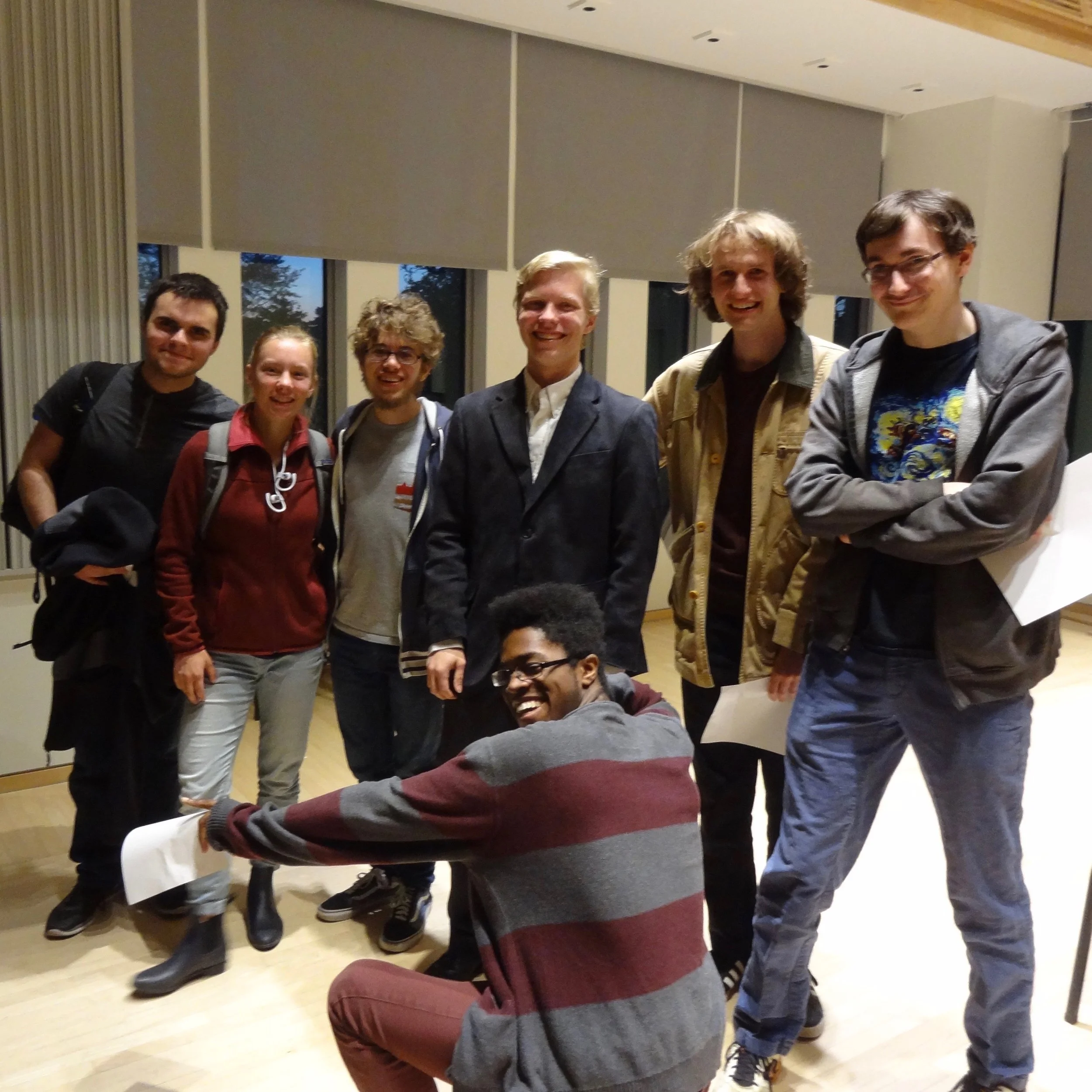 Aidan and his friends after the recital.