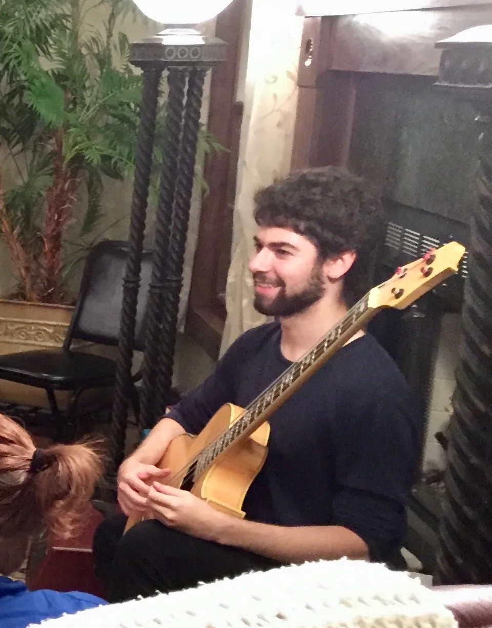 Collin on the bass
