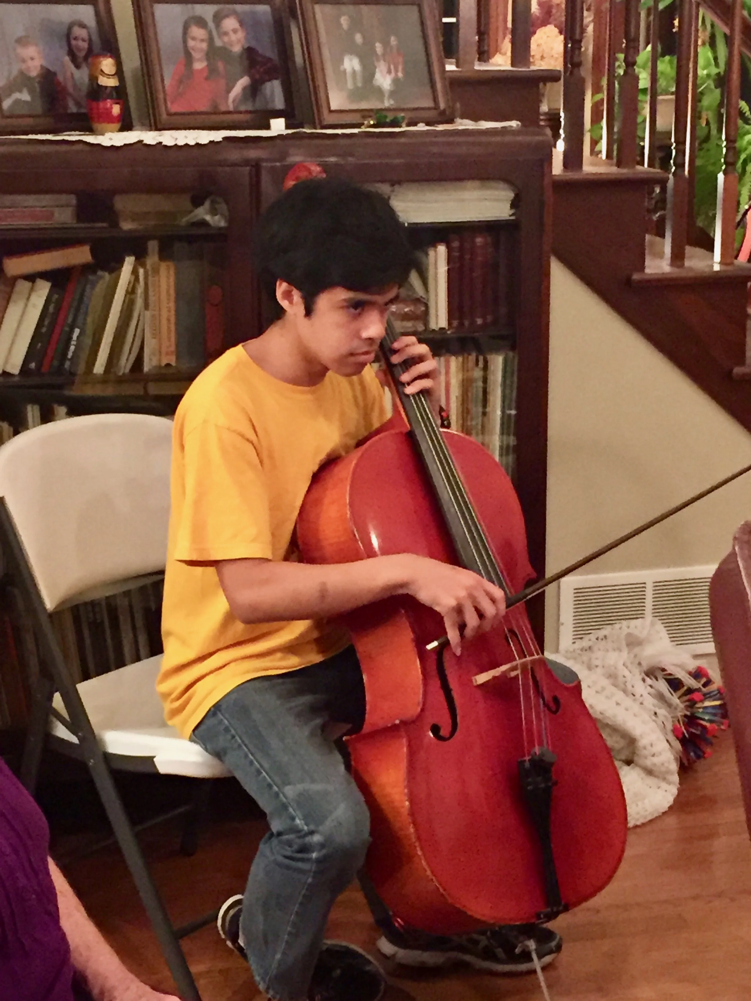 Archie on the cello