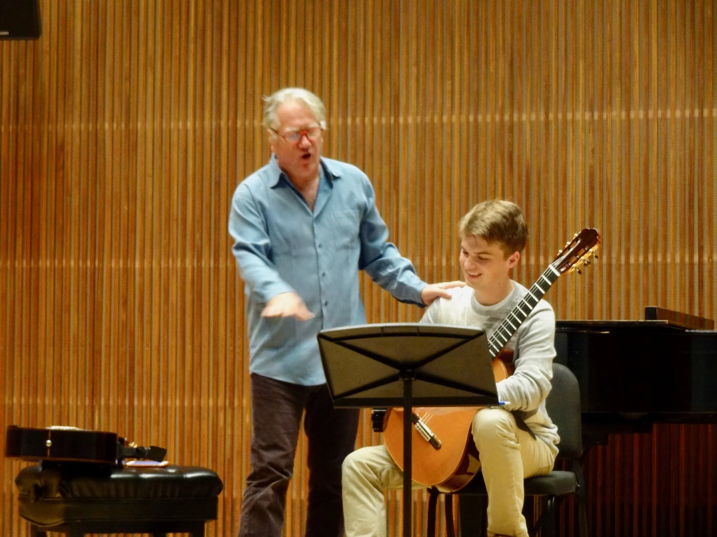 Freshman, Craig Slagh played a variations set by Giuliani.