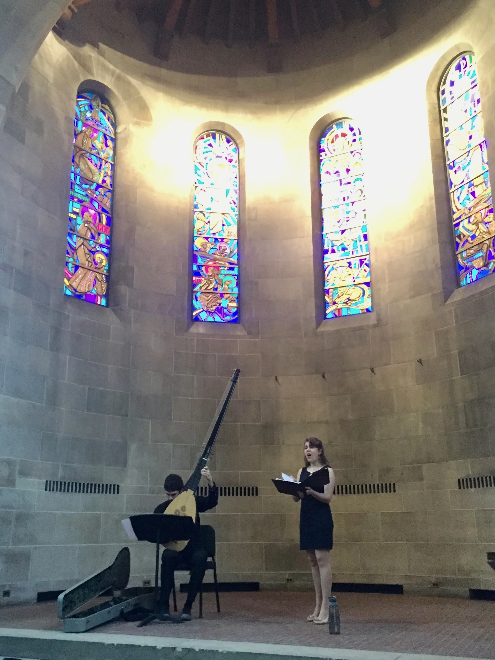 Collin Sterne and Abigail Hakel-Garcia perform Caccini