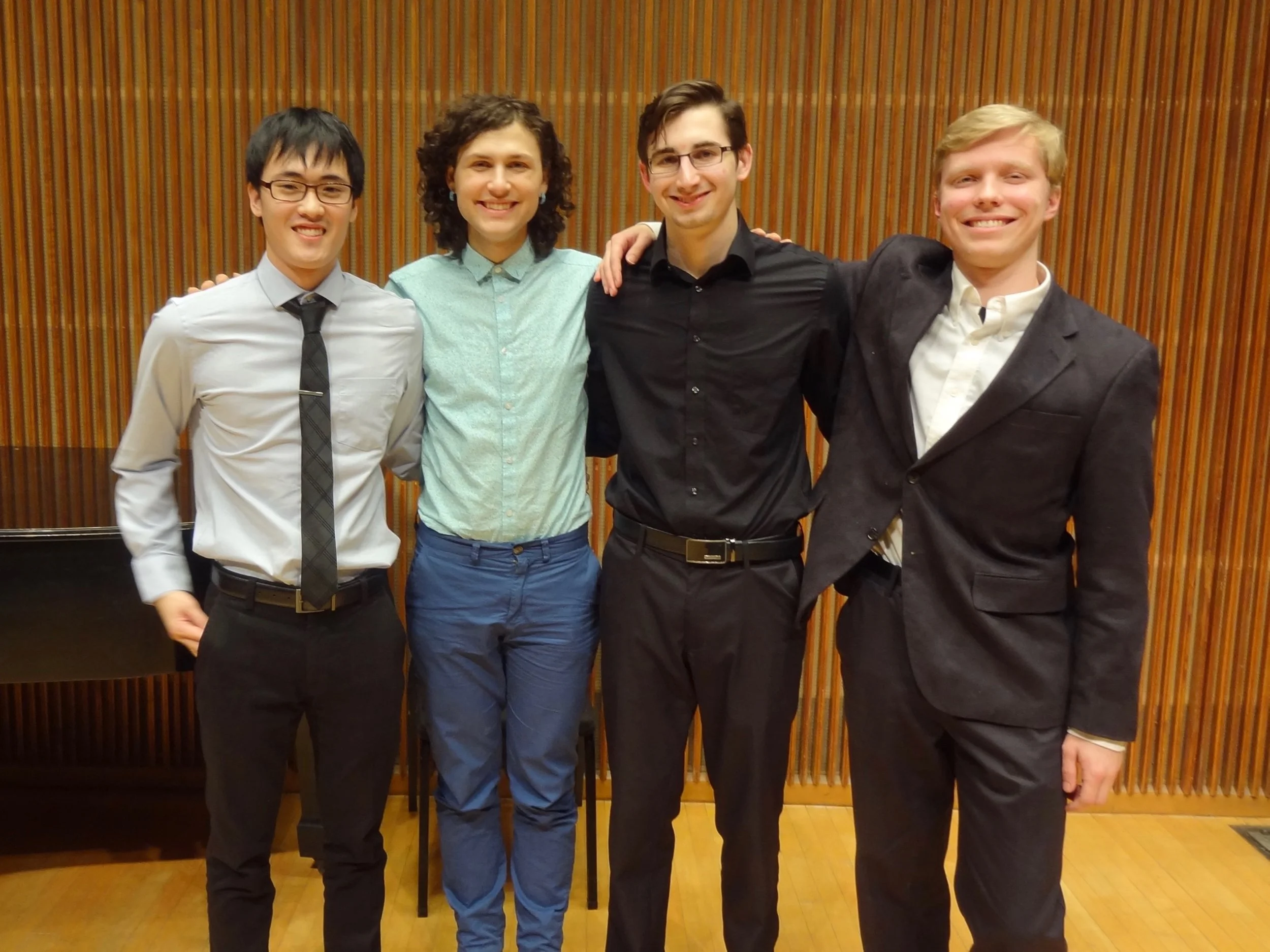 THE WINNERS: Yeram Yoon, Julia Humphrey, Adam Sutorius and Aidan Wiley Lippke