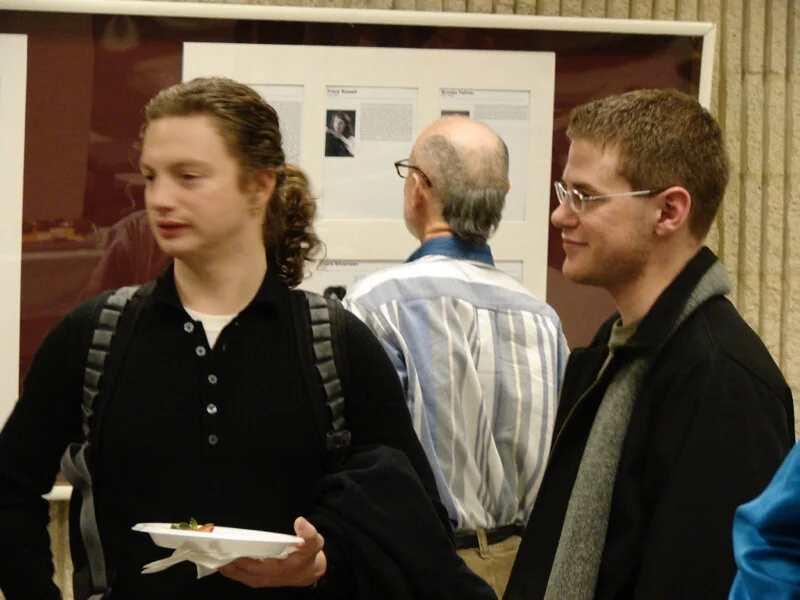 Steve with Adam Keeler, at the U of A’s Guitar Alumni Festival reception, 2007