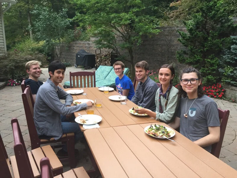 L-R: Aidan, Suvan, Caeli, Craig, Kat, and Julie