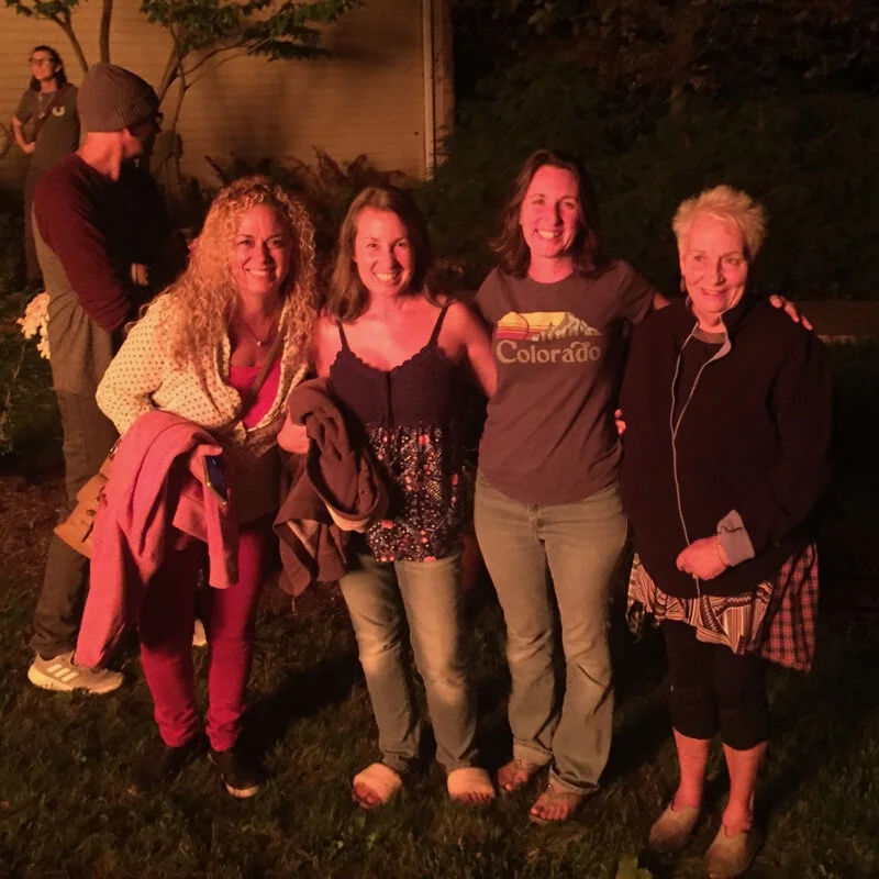 Jim (facing away), Jen, JoNell, Alayna and Sue