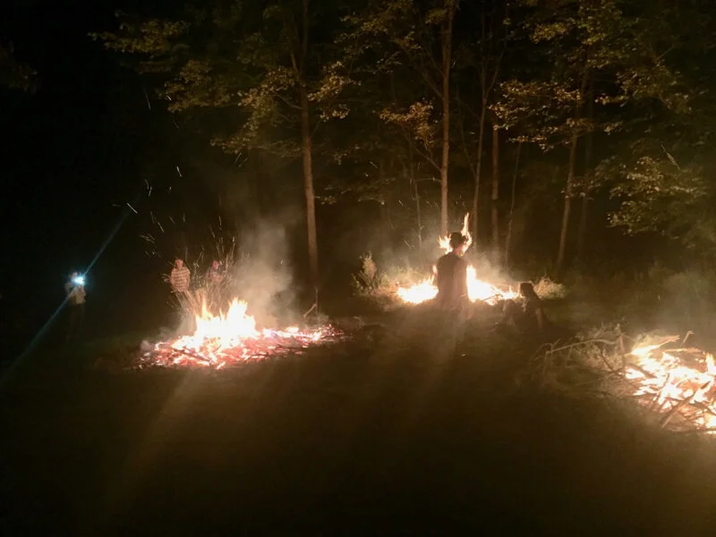 With the fires a bit more tame, we start hanging out in the danger zone, in the middle of the fire triangle