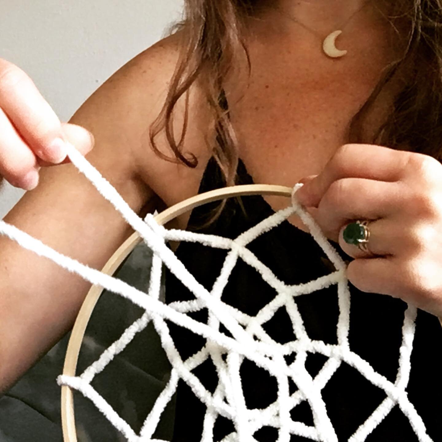 Now is a great time to expand your dreamscape! One of my favorite things to do is create the dreamcatcher that fits your vision! . 
Multiple sizes available on our website. DM for a custom intention set dreamcatcher to elevate and harness your highes