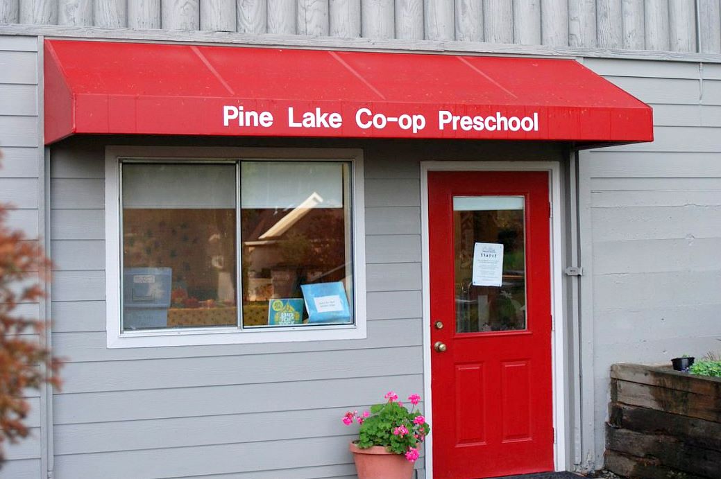 Pine Lake Co-op is located in the Pine Lake Community Center – just look for our red awning and bright red door!