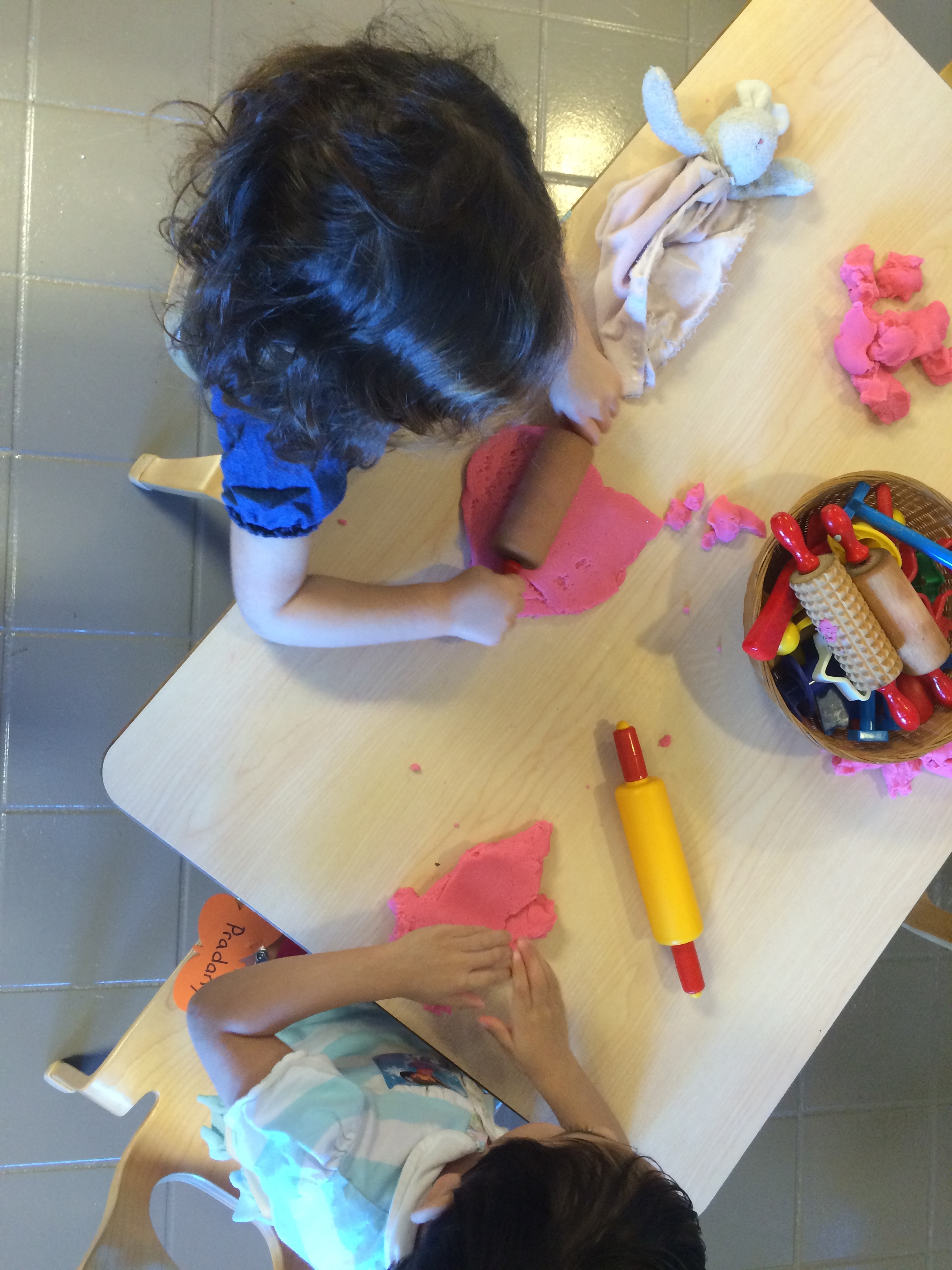 Play dough activities help strengthen little hands and imaginations!