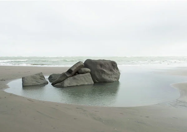 ELEPHANT ROCKWainamu Beach, Raglan, New Zealand taken 8 July 2015 DIGITAL  Limited edition of 7 _4 SOLD. Available in a range of sizes and frame colour options- please enquire.