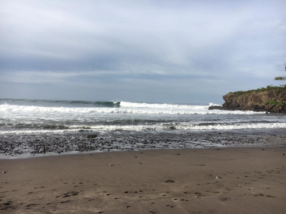 "Semi-secret spot" - 6ft, offshore, mid tide, firing and nobody out