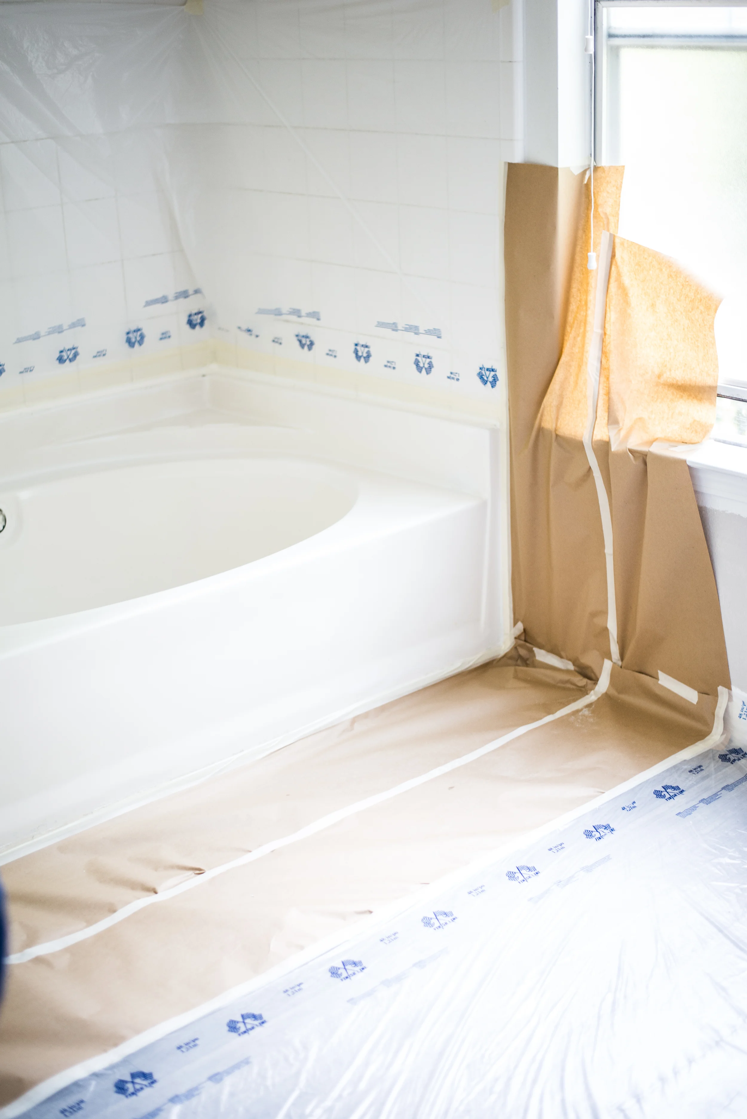 Interior Rehab Tub Refinishing Prep