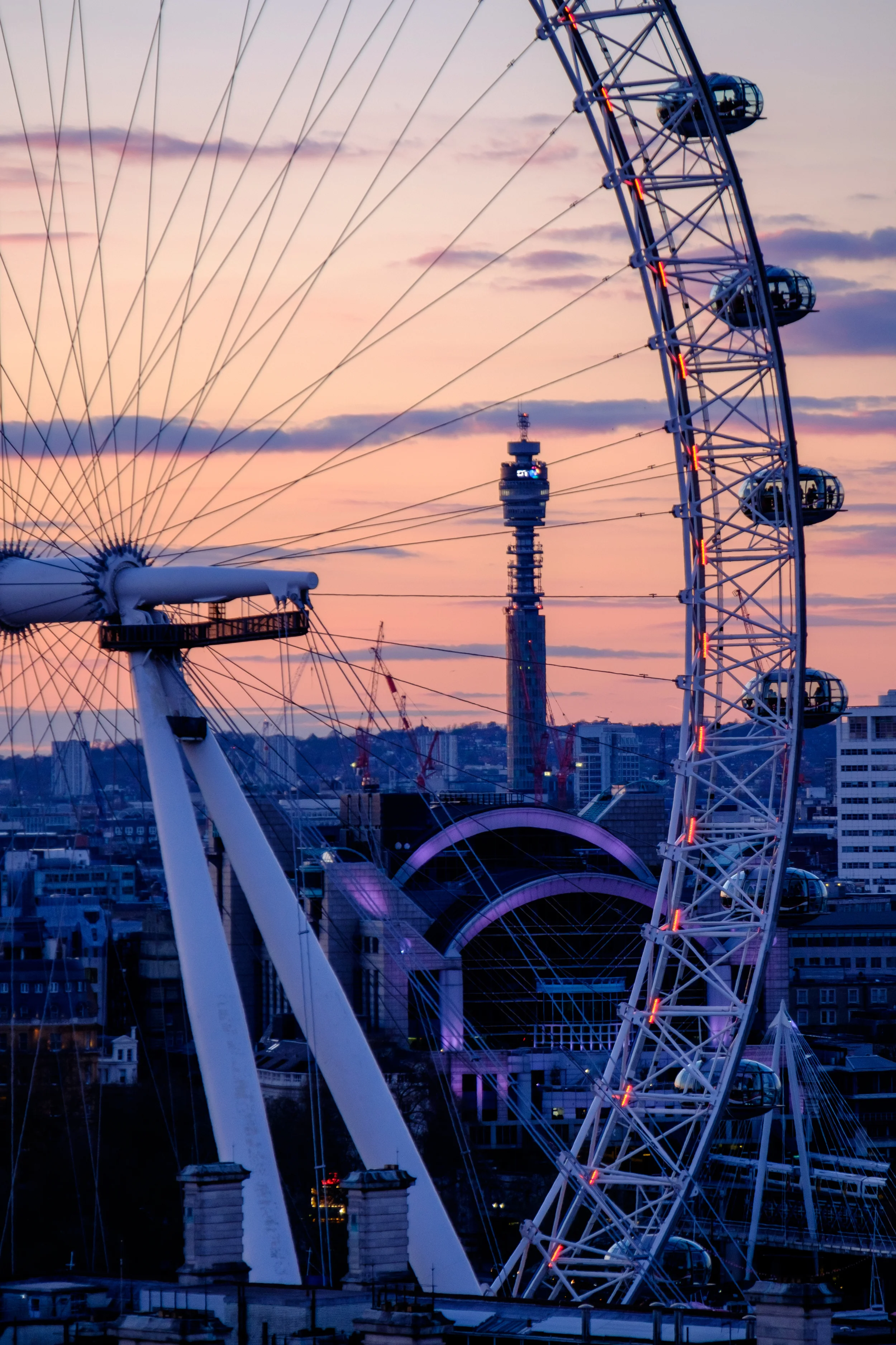 London Eye and BT Tower
