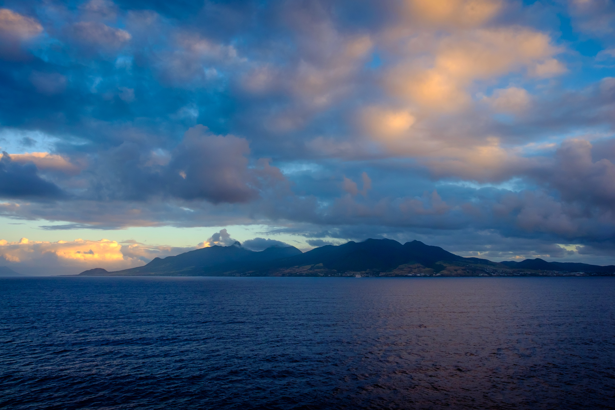 Sunset at the ocean