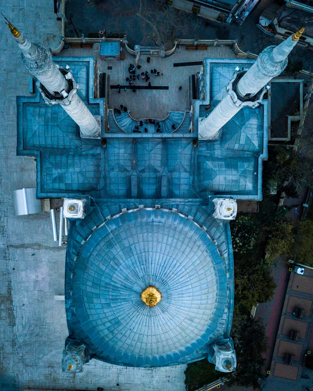 Ortaköy Mosque from above