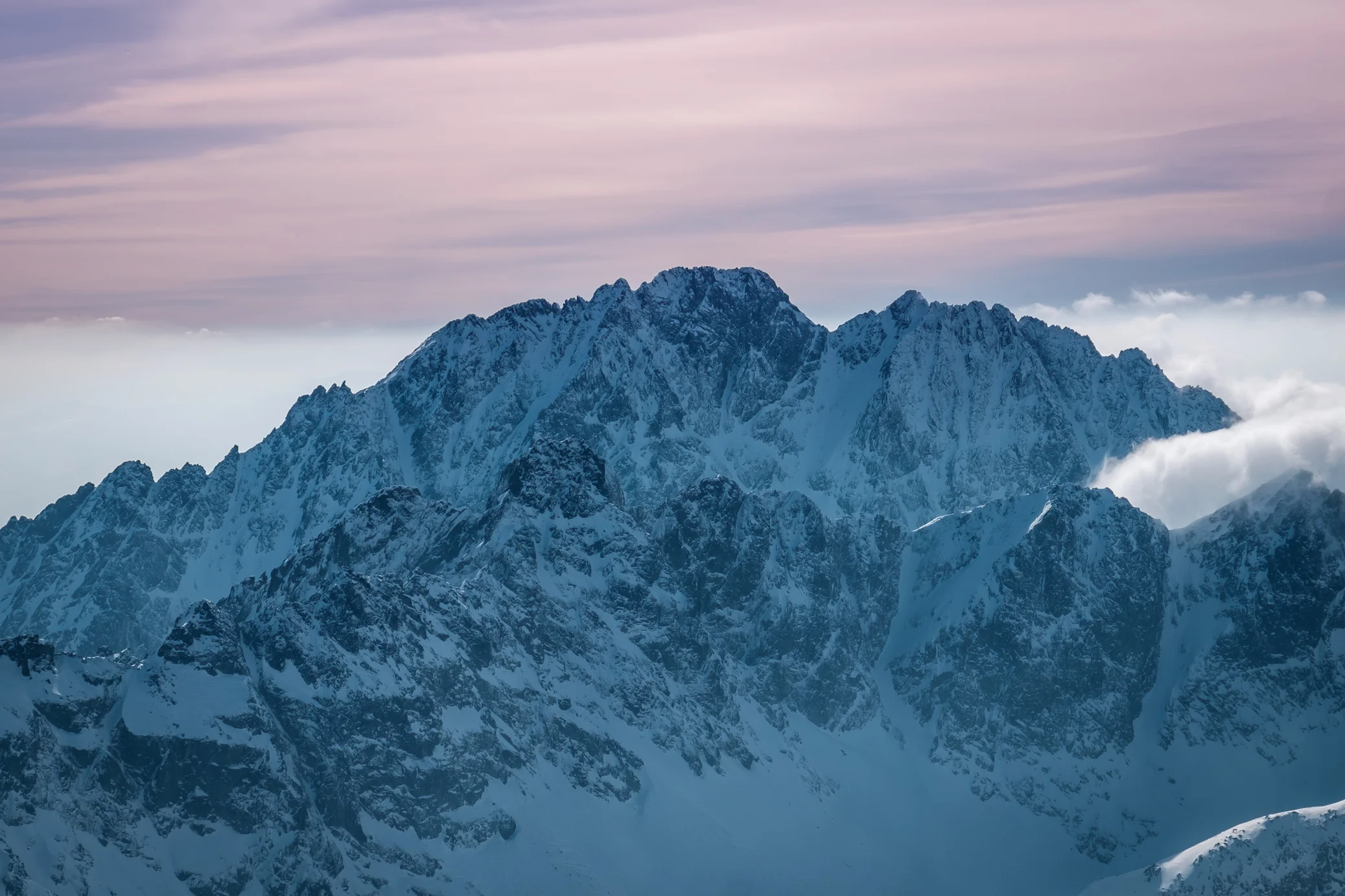 Sunset at Lomnicky Peak 2634m