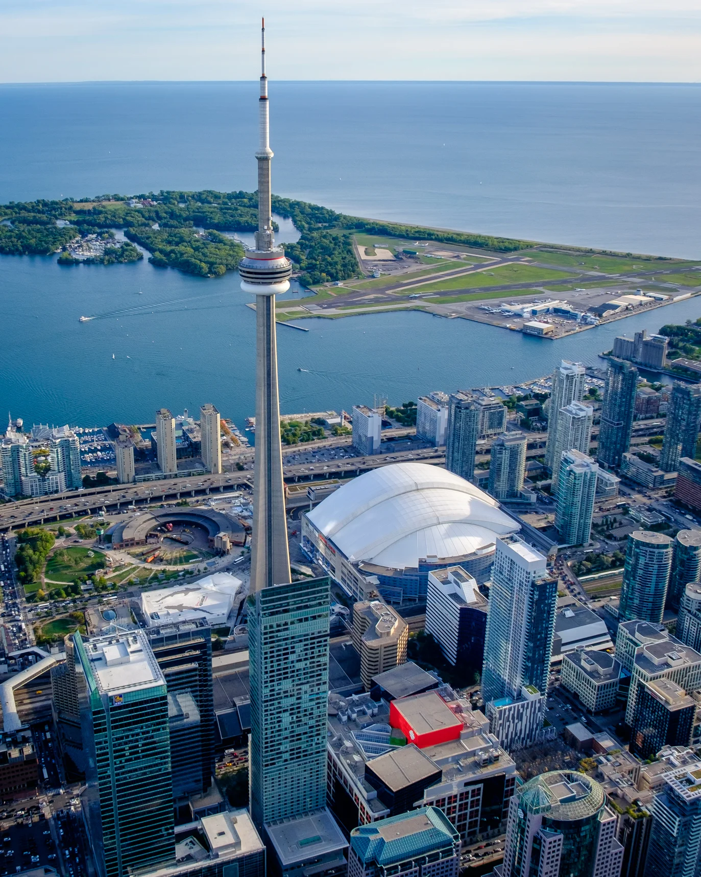 Downtown Toronto from Heli