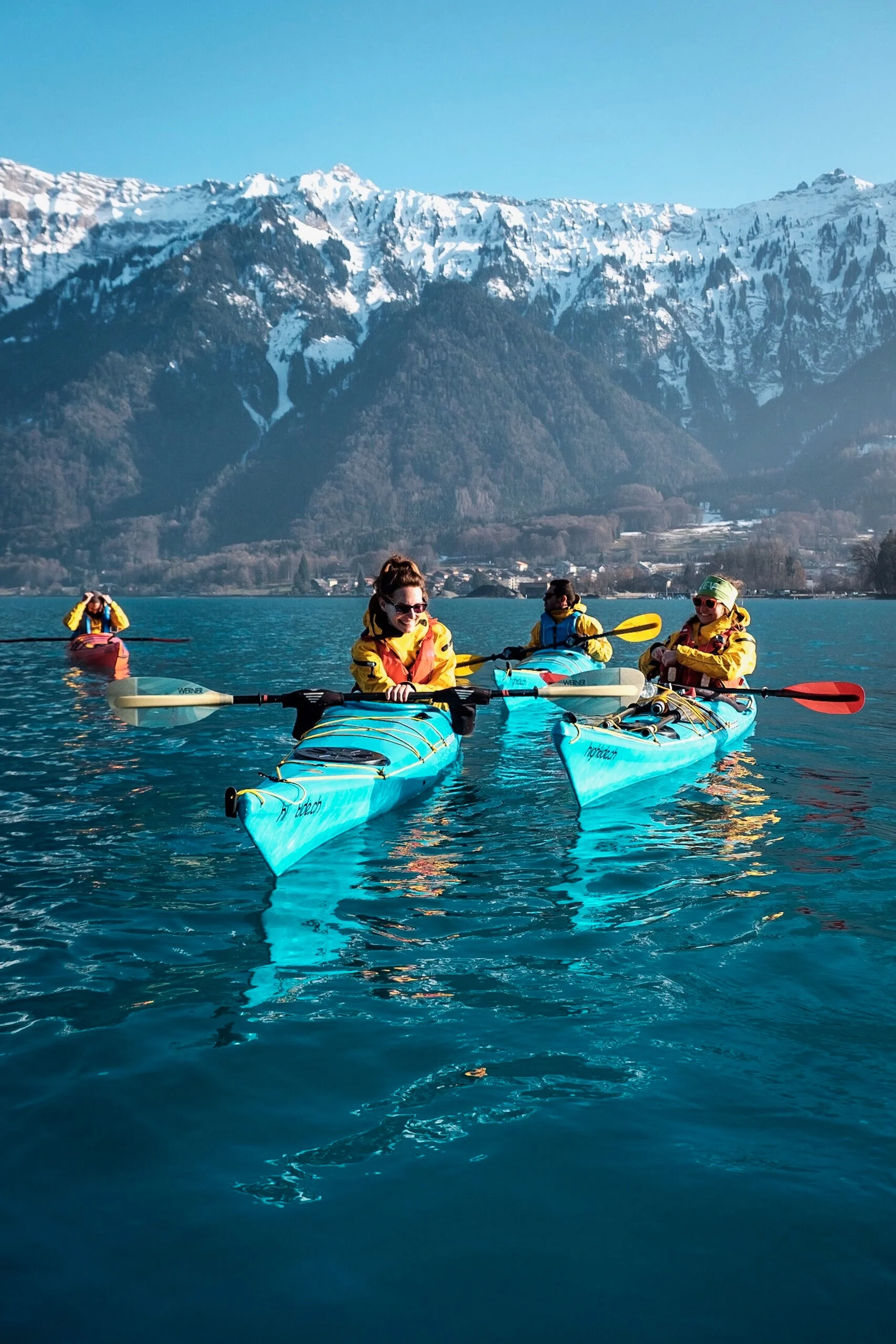 Kayaking on Lake Brienz