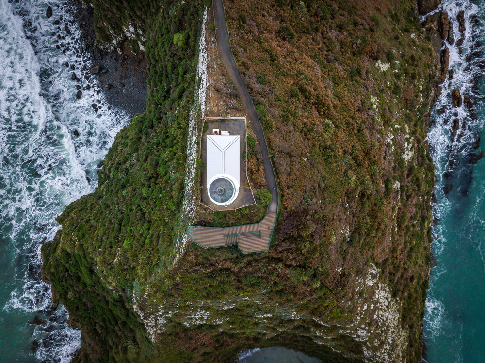 Nugget Point Lighthouse from above