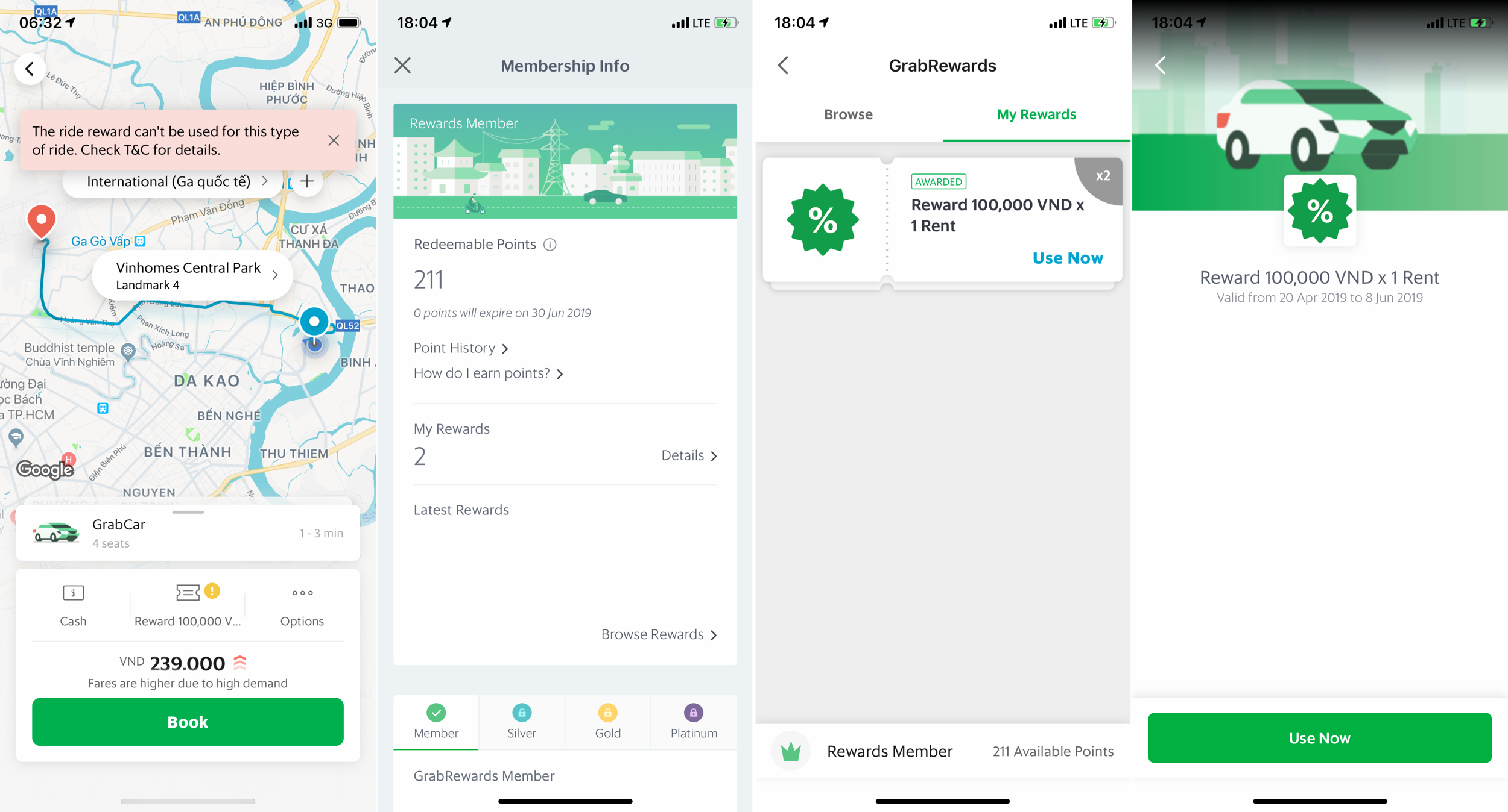 Grab app on iOS with free rewards.