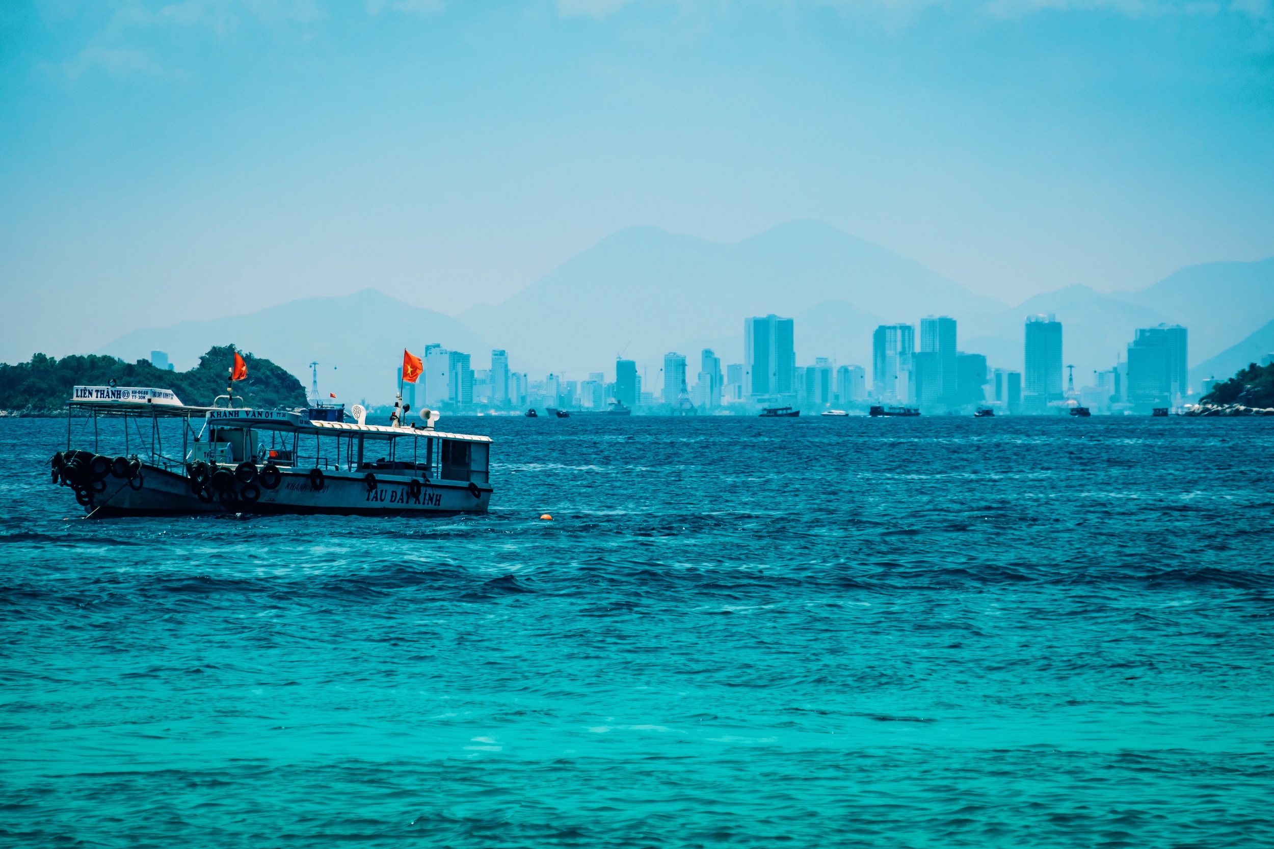 Nha Trang city in distance.