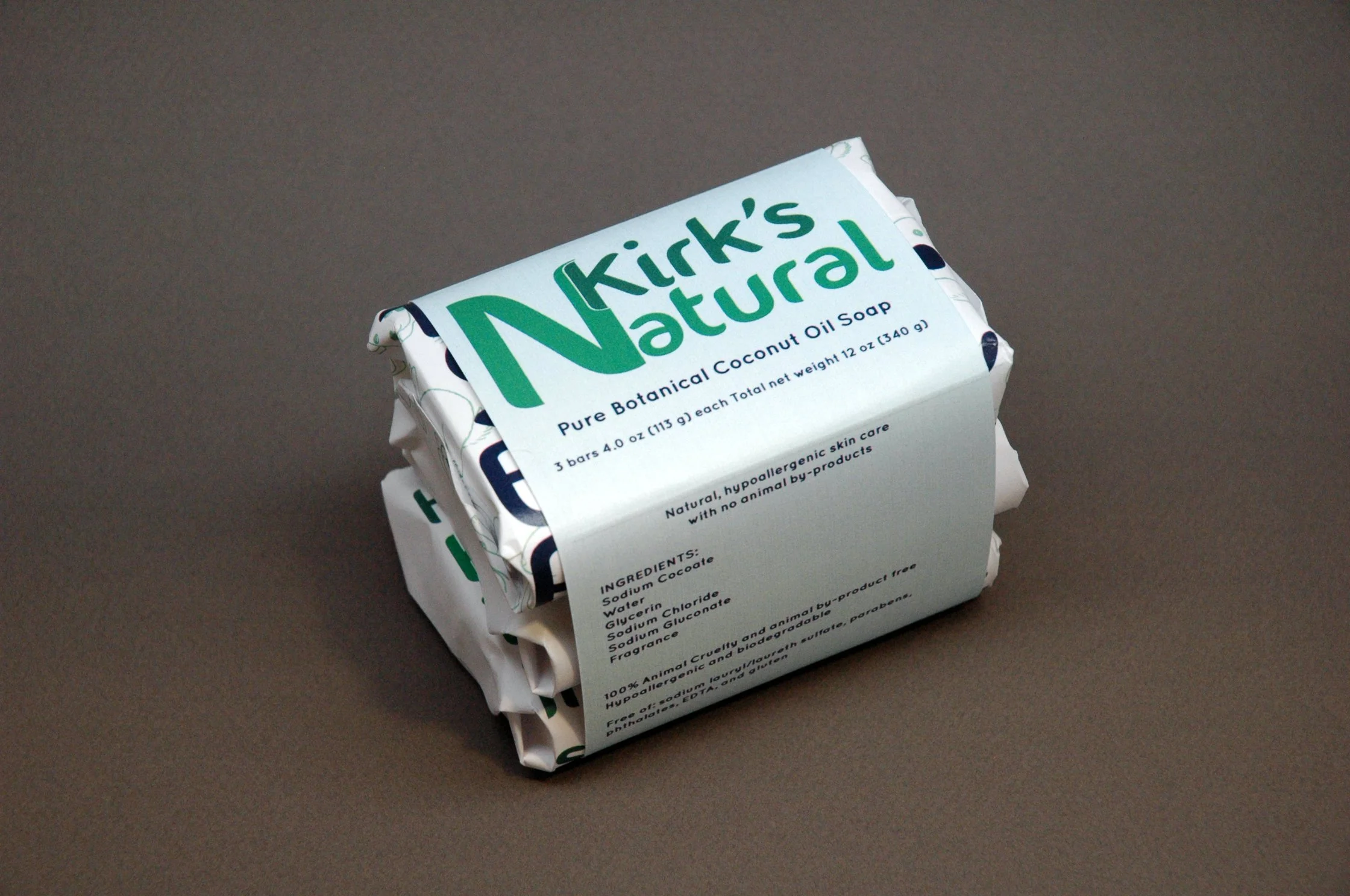 3 bars of soap with outer wrap