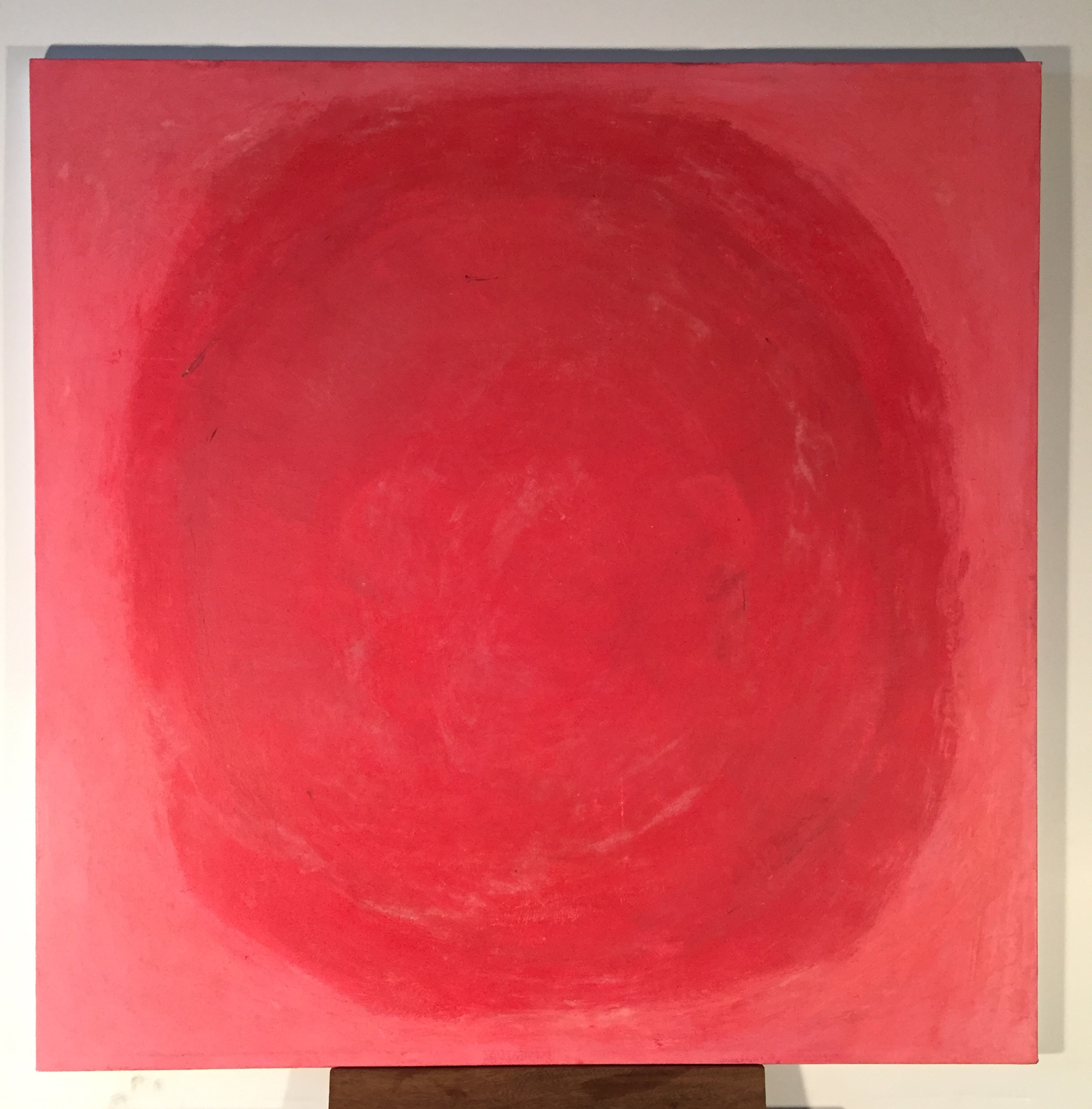 Red, 2016 Acrylic and chalk on canvas 30 x 30 inches