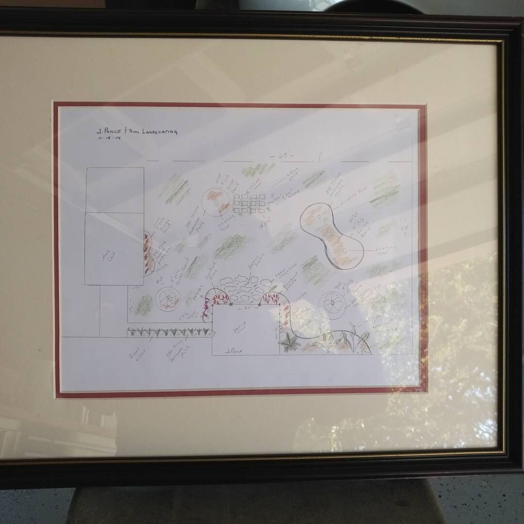 One of our clients framed our sketch and put it up in their home...from design to finished product!