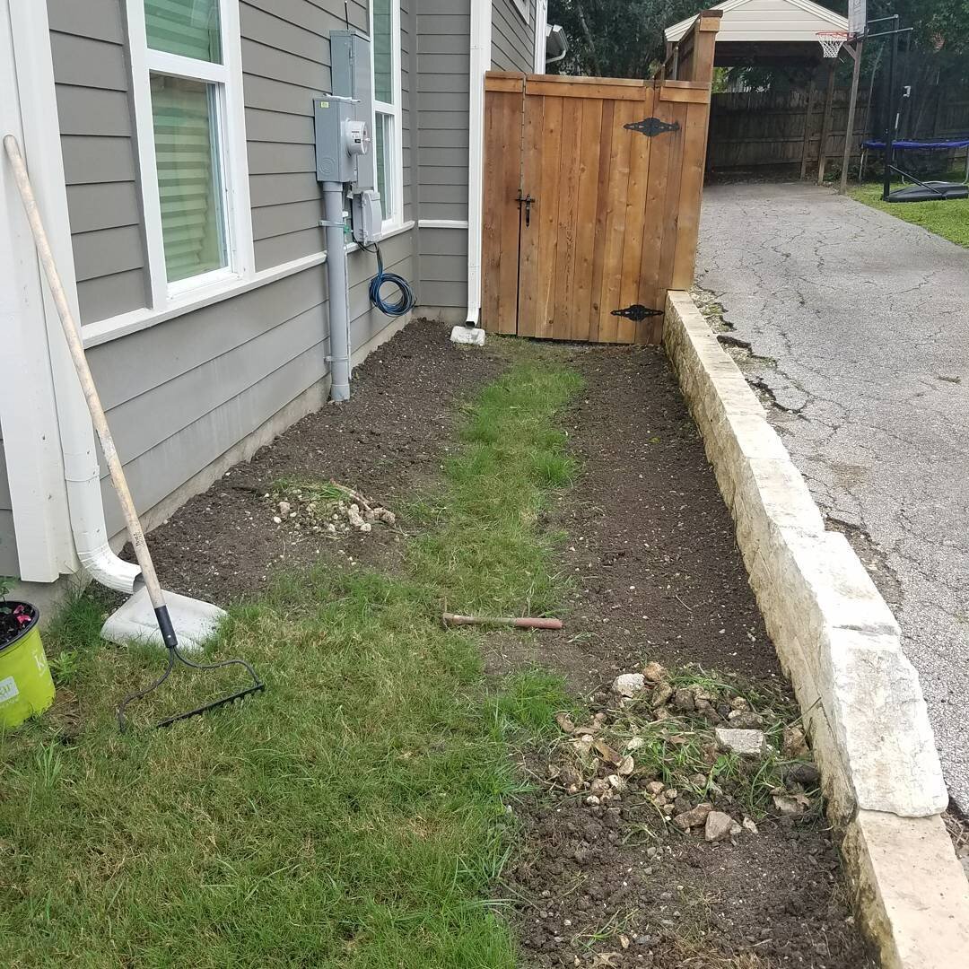 Muddy areas around your home? Fix the problem with a few pieces of grass and some stepping stones!