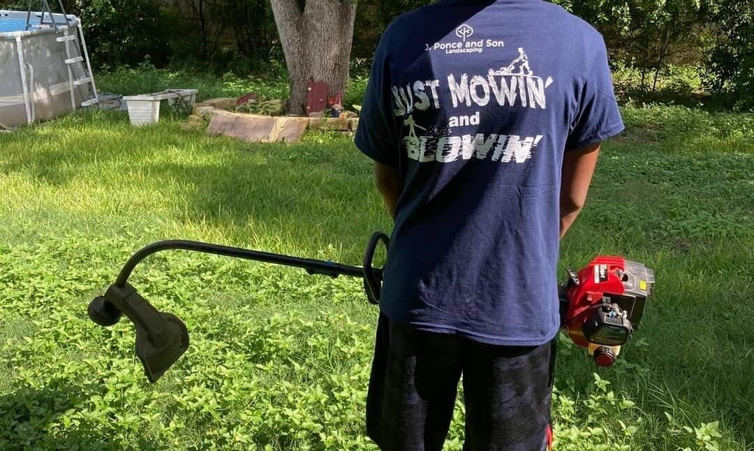 For the past 21 years, when our family &amp; friends would ask Javier what he was up to, he'd say &quot;Just mowin' and blowin' &quot;. 
So, we had these shirts made. Aren't they cool? 😎 Thank you to our friends &amp; family for representing!