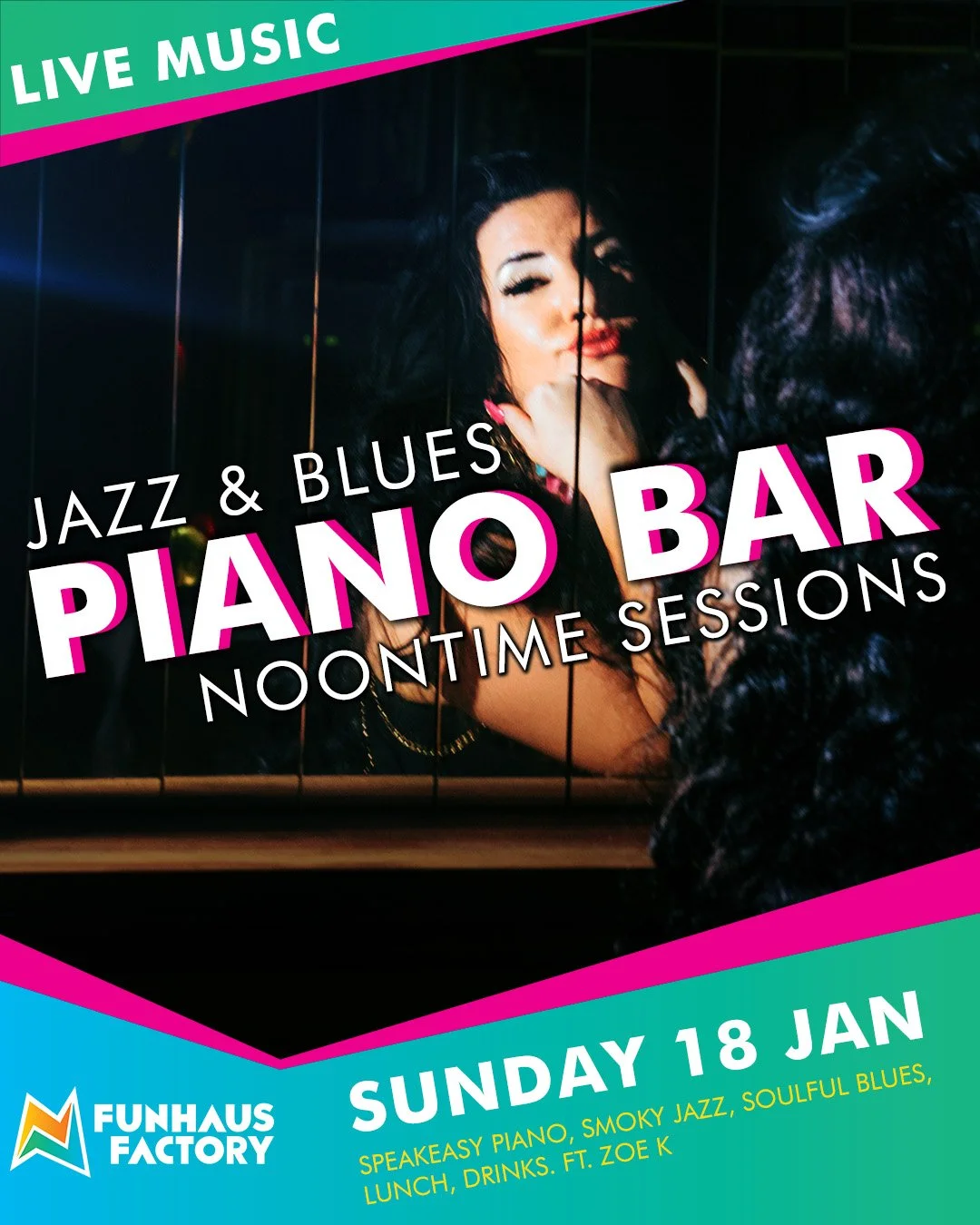 PIANO BAR JAZZ AND BLUES WITH ZOE K